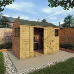 Mercia 10ft X 6ft Premium Shiplap Reverse Apex Shed -Elise Bloom 13555788 1834949333959818
