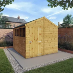 Mercia 10ft X 8ft Premium Shiplap Apex Shed - Including Installation -Elise Bloom 13555791 1064949338551525