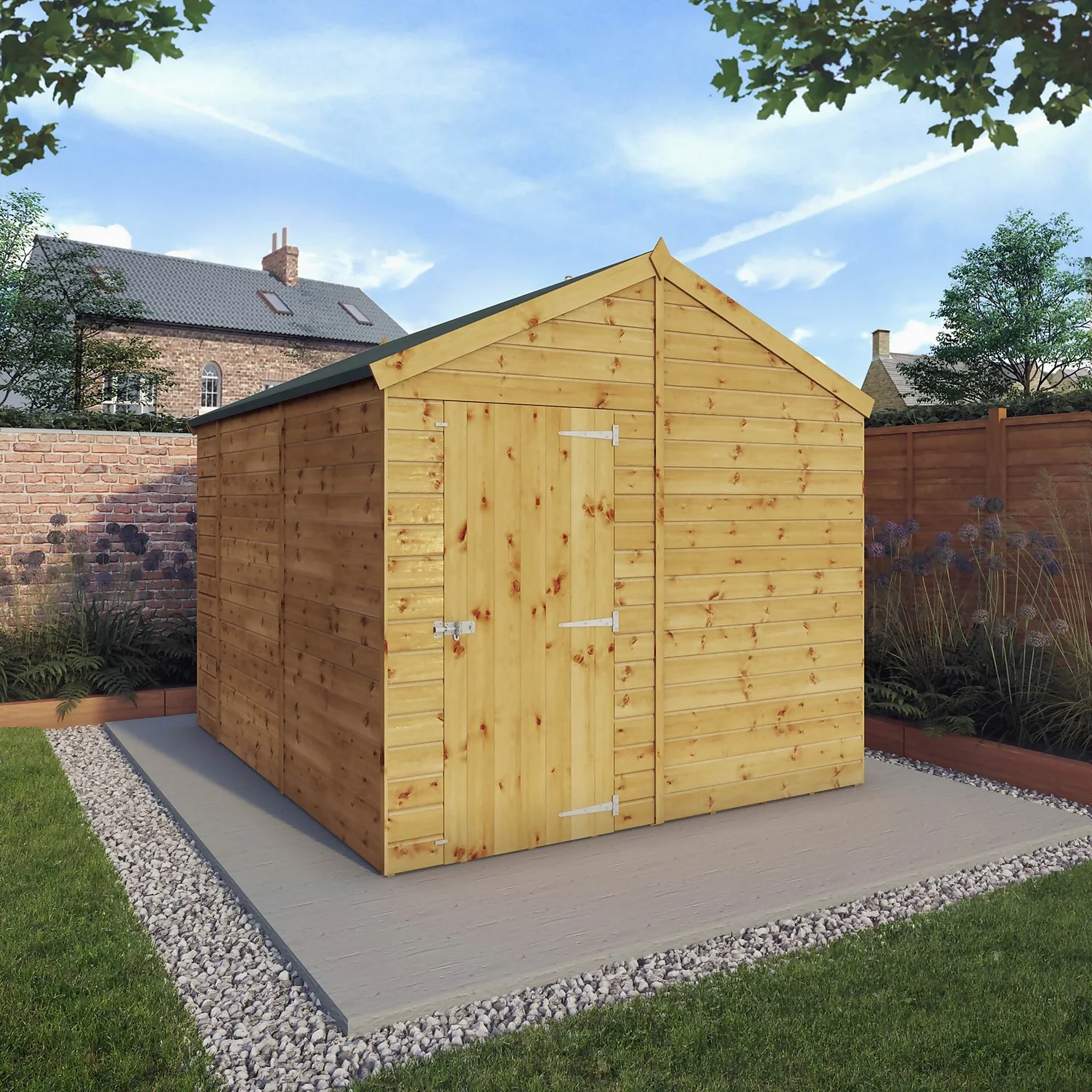 Mercia 10ft X 8ft Premium Windowless Shiplap Apex Shed - Including Installation 4 Mercia 10ft X 8ft Premium Windowless Shiplap Apex Shed - Including Installation - Image 2