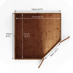 Mercia 7ft X 7ft Premium Shiplap Corner Shed 19 Mercia 7ft X 7ft Premium Shiplap Corner Shed -Elise Bloom 13555793 5074949334251598