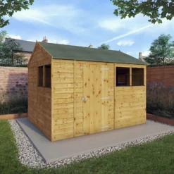 Mercia 10ft X 8ft Premium Shiplap Reverse Apex Shed - Including Installation -Elise Bloom 13555795 3574949332600590