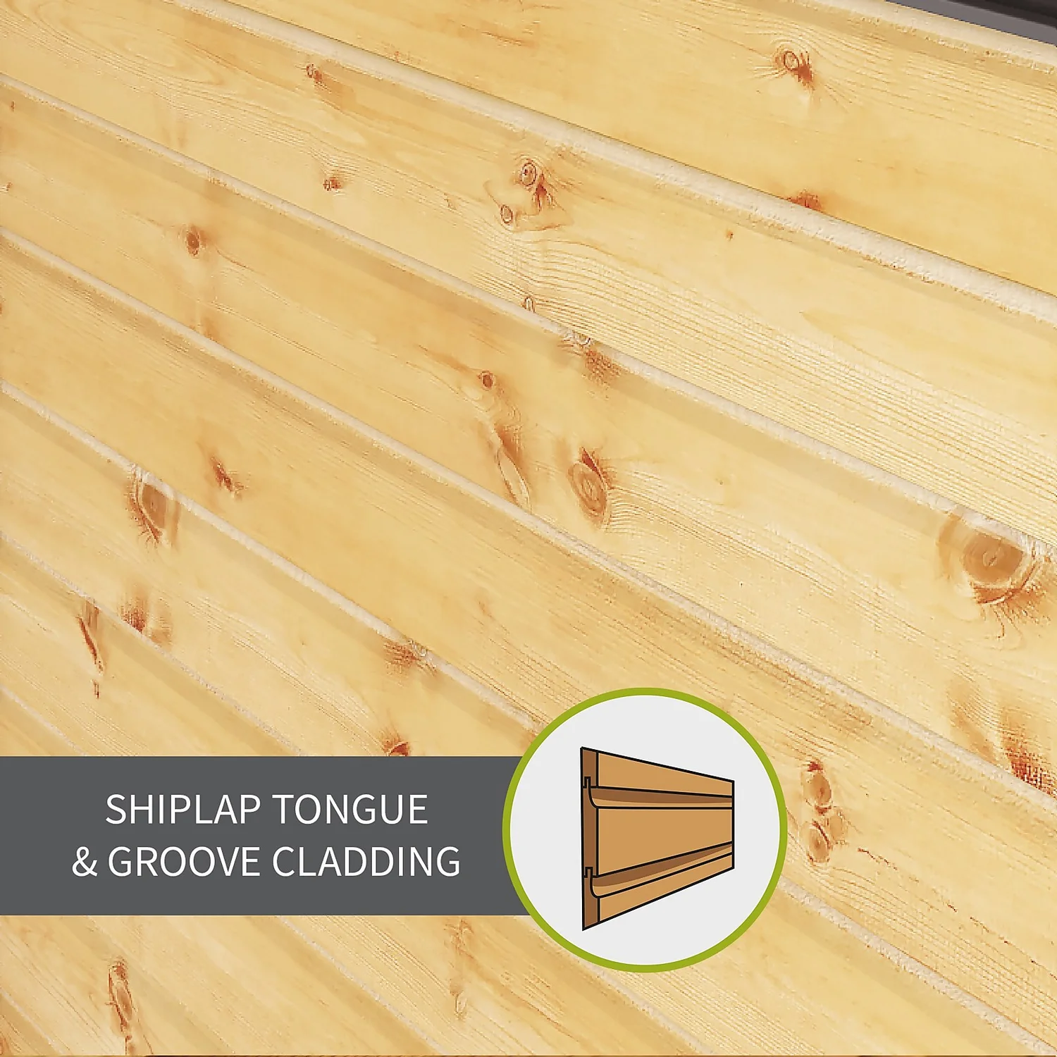Mercia 8ft X 6ft Premium Shiplap Pent Shed - Including Installation 6 Mercia 8ft X 6ft Premium Shiplap Pent Shed - Including Installation - Image 4