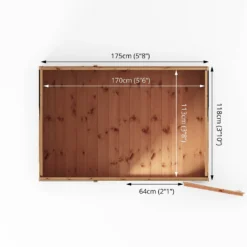 Mercia 6ft X 4ft Premium Shiplap Pent Shed - Including Installation 19 Mercia 6ft X 4ft Premium Shiplap Pent Shed - Including Installation -Elise Bloom 13555797 1174949333014698