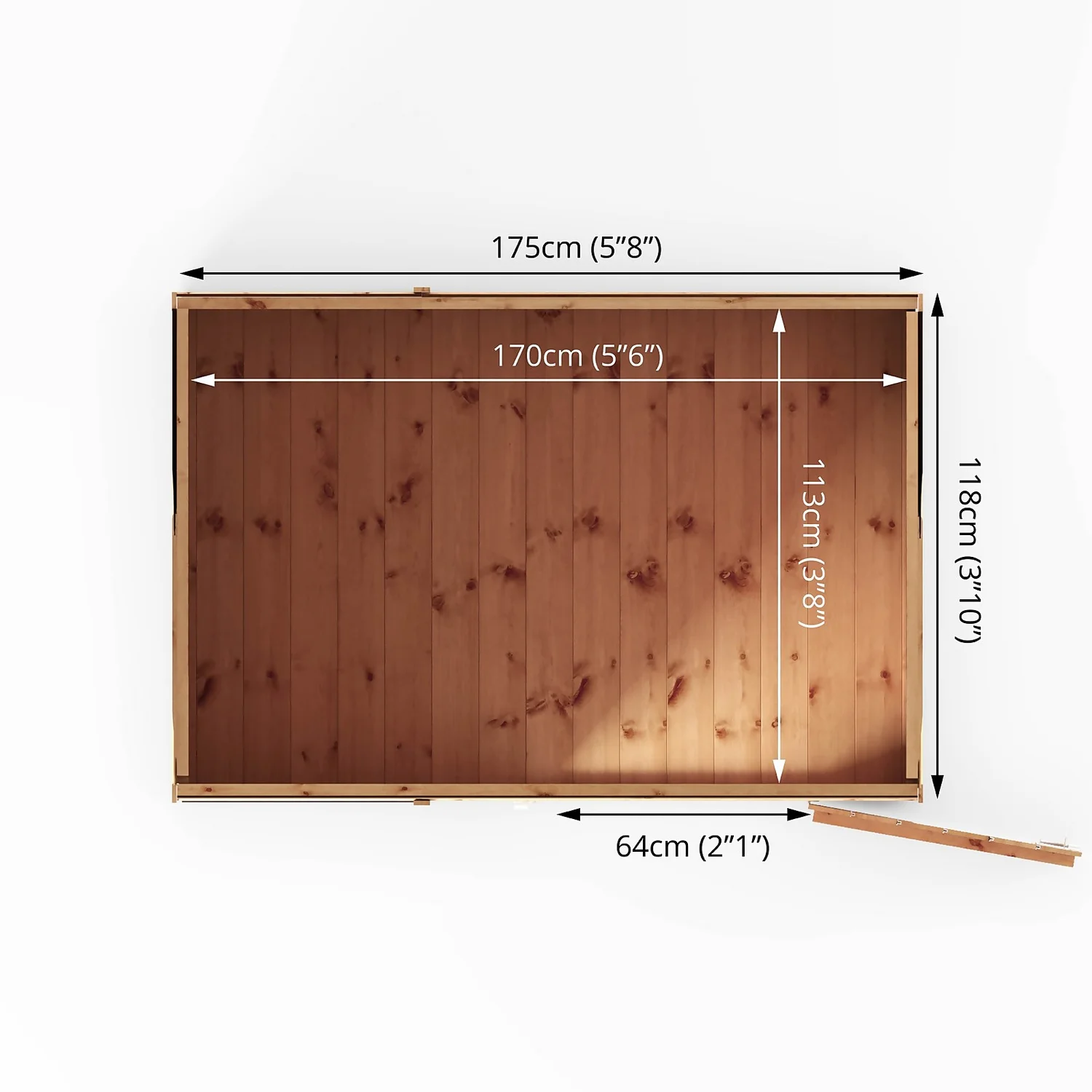 Mercia 6ft X 4ft Premium Shiplap Pent Shed - Including Installation 10 Mercia 6ft X 4ft Premium Shiplap Pent Shed - Including Installation - Image 8