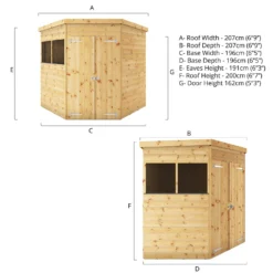 Mercia 7ft X 7ft Premium Shiplap Corner Shed - Including Installation 18 Mercia 7ft X 7ft Premium Shiplap Corner Shed - Including Installation -Elise Bloom 13555799 1634949336185218