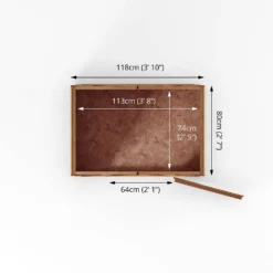 Mercia 3ft X 4ft Overlap Windowless Apex 21 Mercia 3ft X 4ft Overlap Windowless Apex -Elise Bloom 13555800 1115012835980406