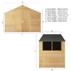 Mercia 5ft X 10ft Overlap Apex Shed 20 Mercia 5ft X 10ft Overlap Apex Shed -Elise Bloom 13555802 2625047801143630