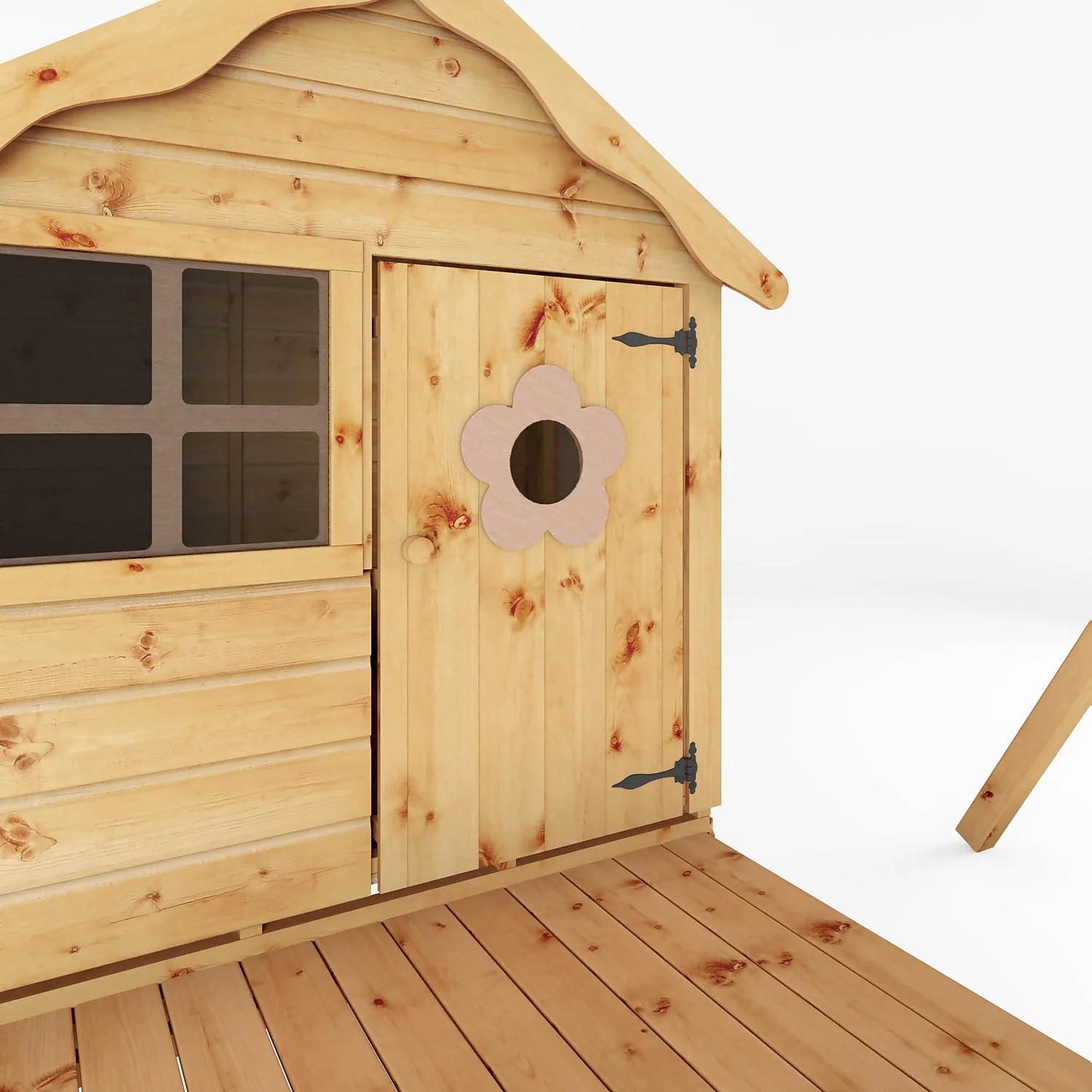 Mercia 4ft X 4ft Snug Wooden Playhouse With Tower 6 Mercia 4ft X 4ft Snug Wooden Playhouse With Tower - Image 4