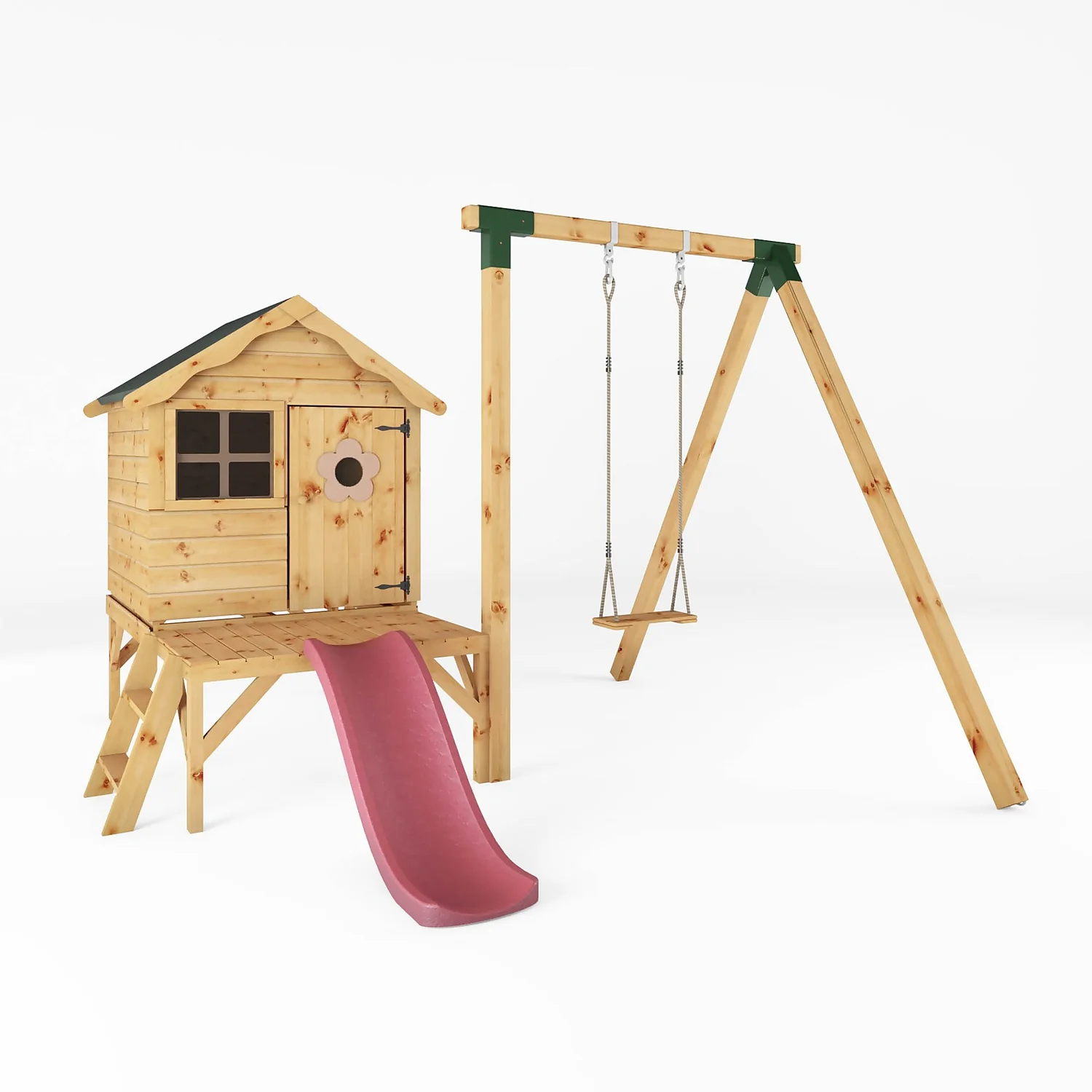 Mercia 4ft X 4ft Snug Wooden Playhouse With Tower 3 Mercia 4ft X 4ft Snug Wooden Playhouse With Tower