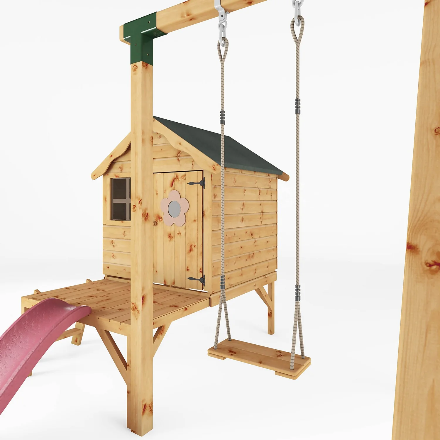 Mercia 4ft X 4ft Snug Wooden Playhouse With Tower - Installation Included 5 Mercia 4ft X 4ft Snug Wooden Playhouse With Tower - Installation Included - Image 3