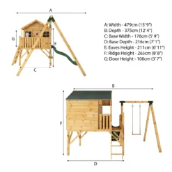 Mercia 5ft X 6ft Honeysuckle Wooden Playhouse -Elise Bloom 13555811 1774951880057079