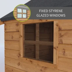 Mercia 5ft X 6ft Pent Wooden Playhouse With Tower -Elise Bloom 13555813 9574951147076658