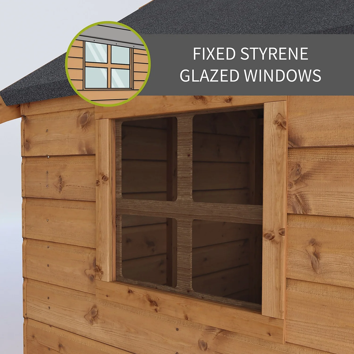 Mercia 5ft X 6ft Pent Playhouse With Tower & Slide - Installation Included 5 Mercia 5ft X 6ft Pent Playhouse With Tower & Slide - Installation Included - Image 3