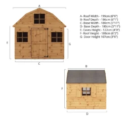 Mercia 6ft X 6ft Dutch Wooden Playhouse 21 Mercia 6ft X 6ft Dutch Wooden Playhouse -Elise Bloom 13555817 2784988926020042