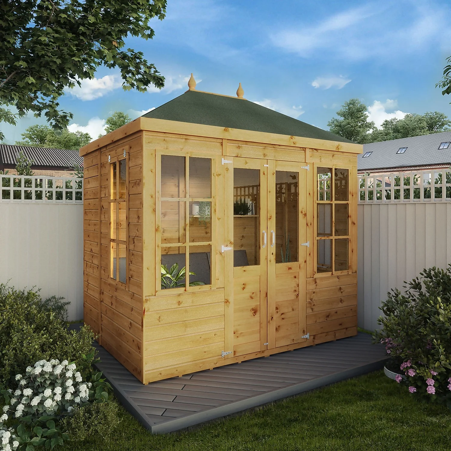 Mercia 8ft X 6ft Premium Clover Summerhouse 4 Mercia 8ft X 6ft Premium Clover Summerhouse - Image 2