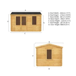 Mercia 4m X 3m Home Office Log Cabin 28mm 20 Mercia 4m X 3m Home Office Log Cabin 28mm -Elise Bloom 13555840 9965025545181150