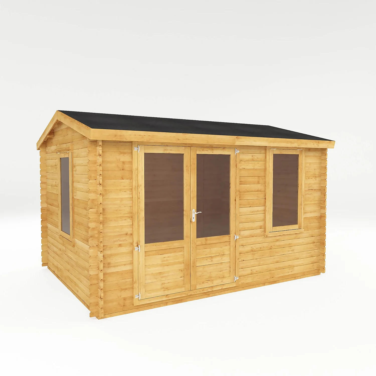 Mercia 4m X 3m Home Office Log Cabin 34mm 3 Mercia 4m X 3m Home Office Log Cabin 34mm