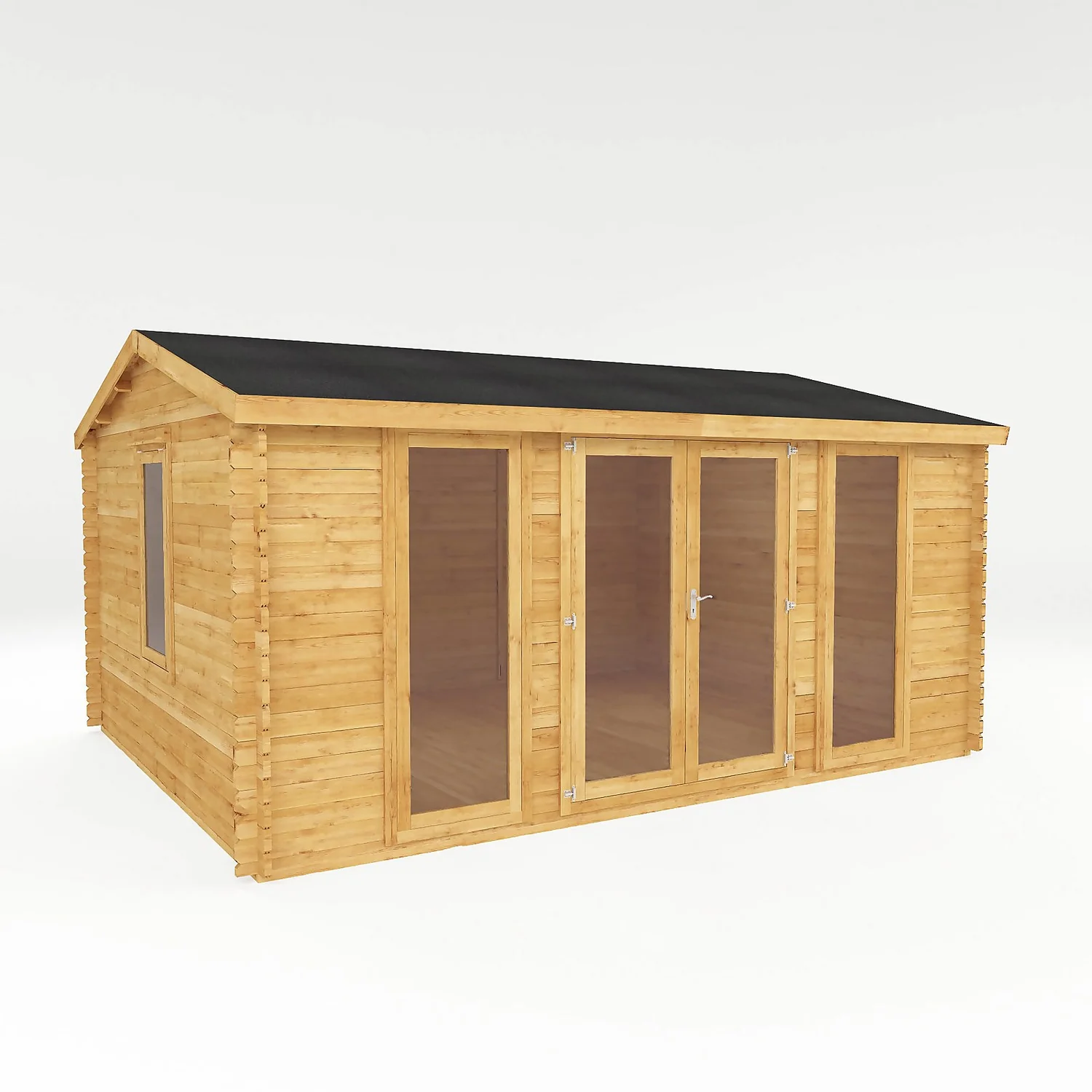 Mercia 5m X 4m Home Office Log Cabin 44mm 3 Mercia 5m X 4m Home Office Log Cabin 44mm