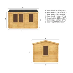 Mercia 4m X 3m Home Office Log Cabin 44mm 20 Mercia 4m X 3m Home Office Log Cabin 44mm -Elise Bloom 13555848 1305025545238927