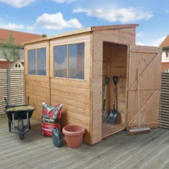 Mercia 8ft X 4ft Premium Shiplap Modular Pent Shed 20 Mercia 8ft X 4ft Premium Shiplap Modular Pent Shed -Elise Bloom 13555851 1814949336544615