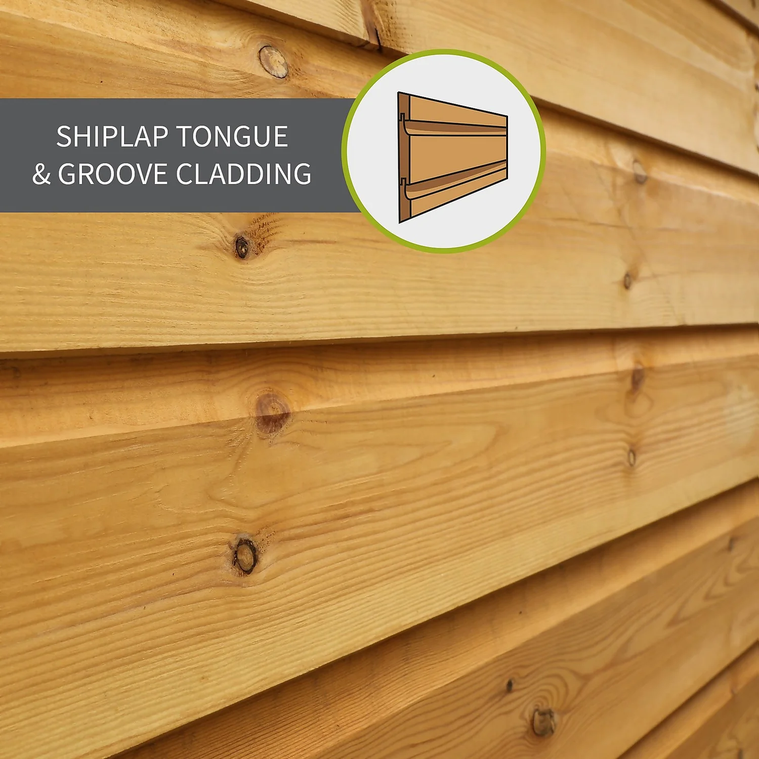 Mercia 8ft X 4ft Premium Shiplap Modular Pent Shed 8 Mercia 8ft X 4ft Premium Shiplap Modular Pent Shed - Image 6