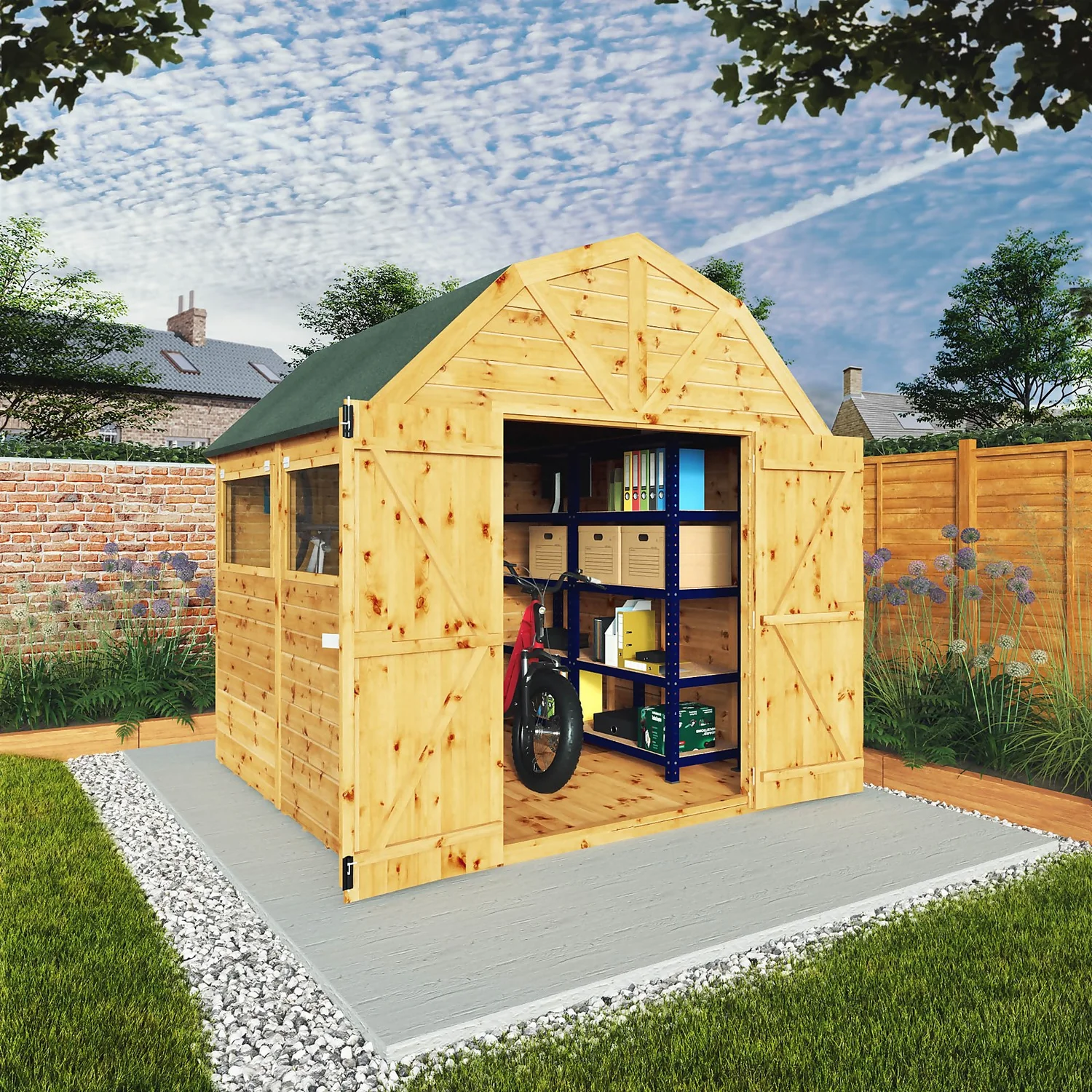 Mercia 8ft X 8ft Premium Shiplap Barn Shed - Including Installation 4 Mercia 8ft X 8ft Premium Shiplap Barn Shed - Including Installation - Image 2