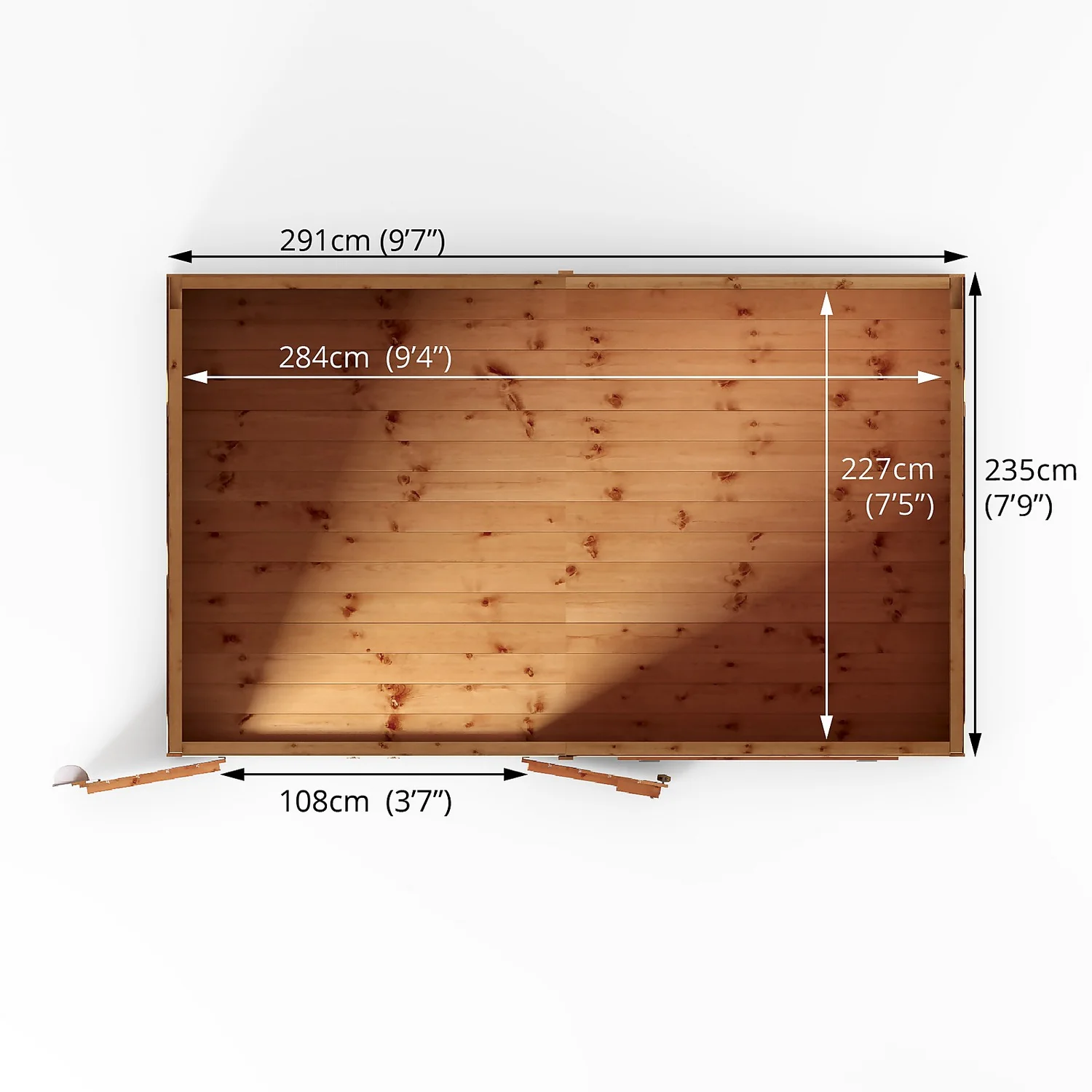 Mercia 10ft X 8ft Premium Shiplap Pent Shed 12 Mercia 10ft X 8ft Premium Shiplap Pent Shed - Image 10