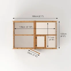 Mercia Wooden Greenhouse - 4x6ft 21 Mercia Wooden Greenhouse - 4x6ft -Elise Bloom 13628419 1935028840053604