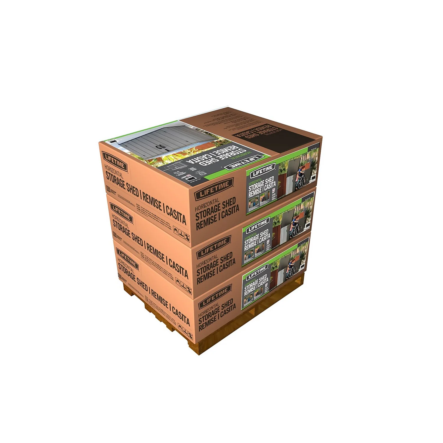 Lifetime Horizontal Plastic Outdoor Storage Shed 11 Lifetime Horizontal Plastic Outdoor Storage Shed - Image 9