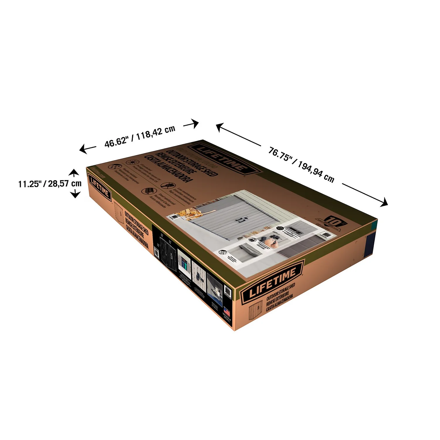 Lifetime Plastic Outdoor Utility Shed 11 Lifetime Plastic Outdoor Utility Shed - Image 9