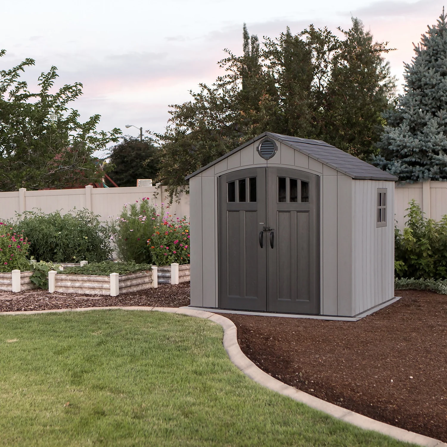 Lifetime Plastic Outdoor Storage Shed - 8x7.5ft 7 Lifetime Plastic Outdoor Storage Shed - 8x7.5ft - Image 5
