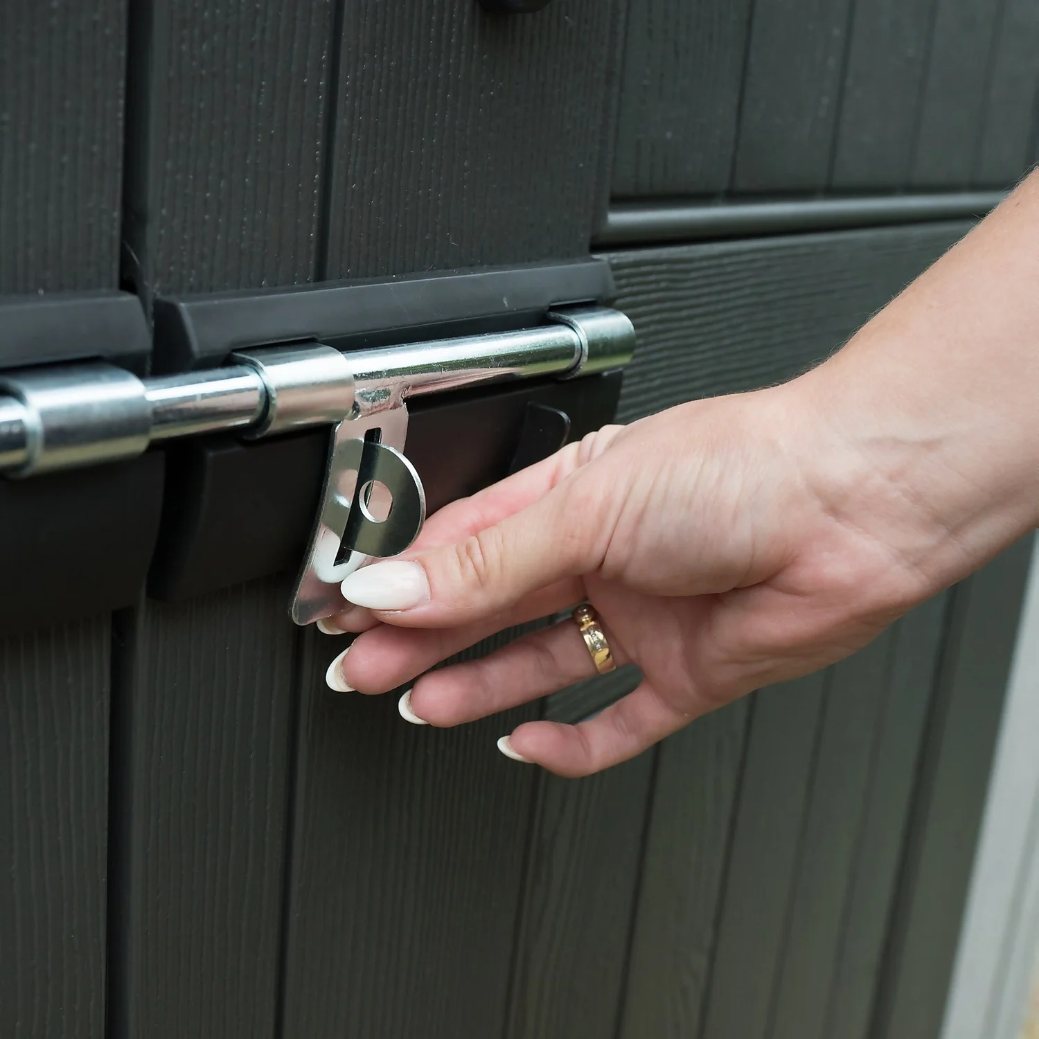 Lifetime Plastic Outdoor Storage Shed - 7x9.5ft 9 Lifetime Plastic Outdoor Storage Shed - 7x9.5ft - Image 7