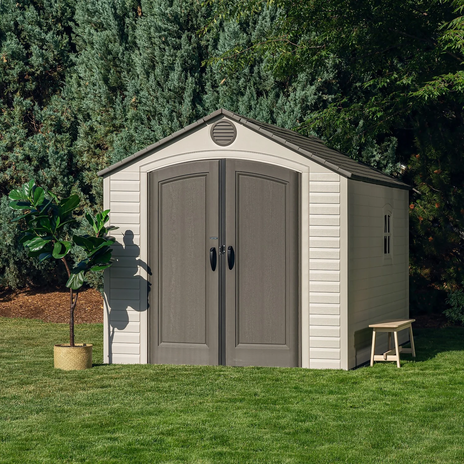 Lifetime 8x 12.5ft Plastic Outdoor Storage Shed - Installation Included 7 Lifetime 8x 12.5ft Plastic Outdoor Storage Shed - Installation Included - Image 5