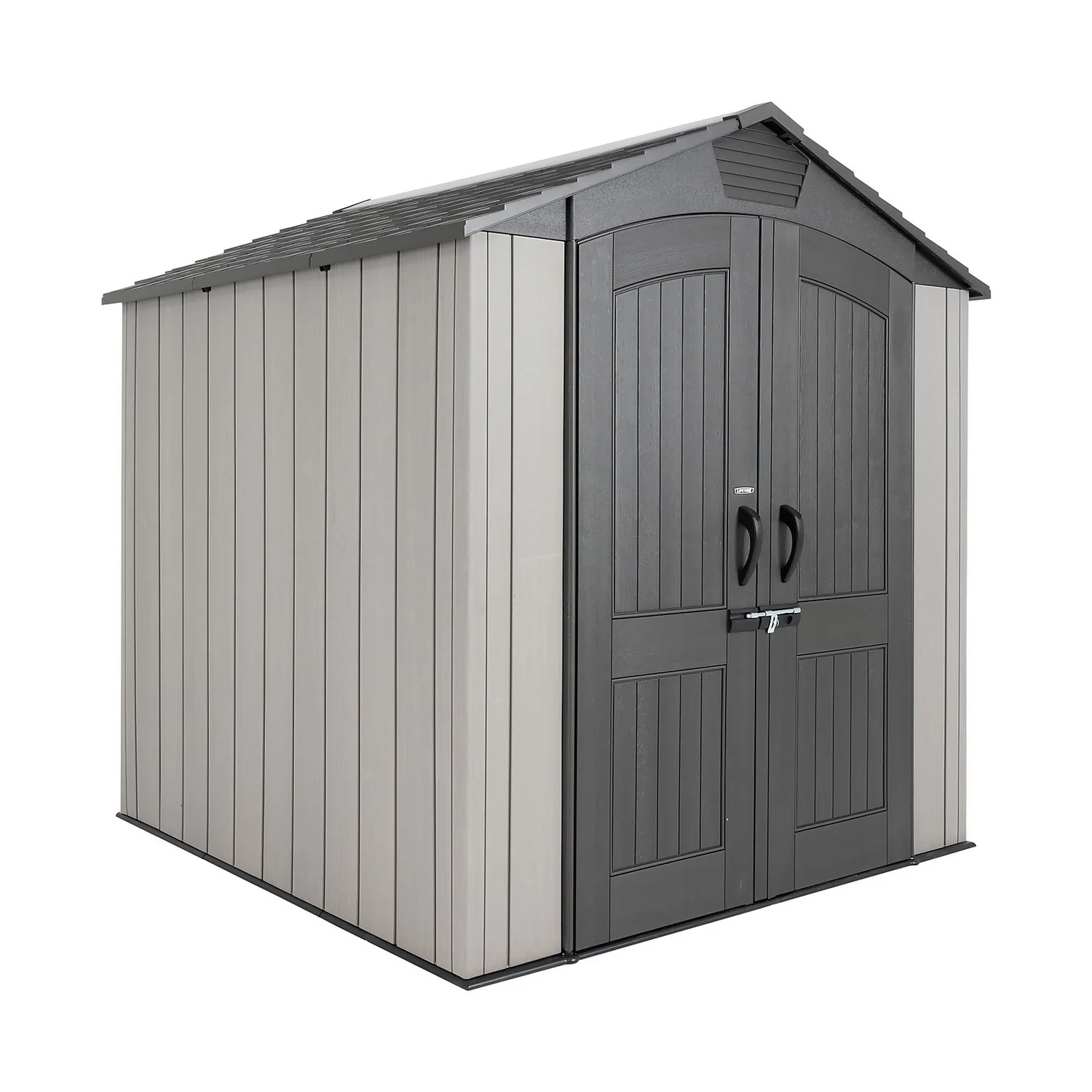 Lifetime 7x7ft Outdoor Storage Shed - Rough-Cut Grey 3 Lifetime 7x7ft Outdoor Storage Shed - Rough-Cut Grey