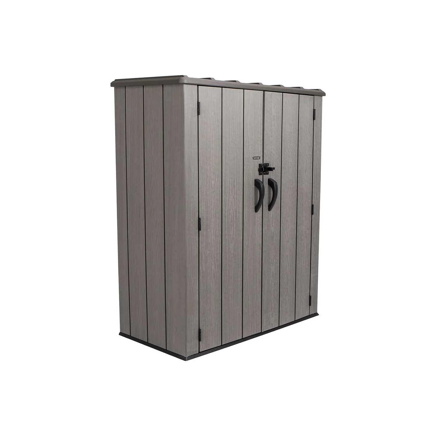 LIFETIME 1500L Vertical Storage Shed - Rough-Cut Brown 3 LIFETIME 1500L Vertical Storage Shed - Rough-Cut Brown