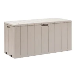 Toomax Bravo Garden Storage Box 270L - Warm Grey