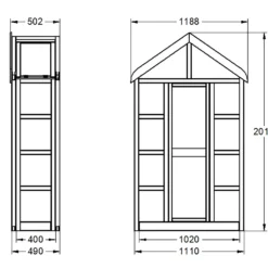 Forest Garden Georgian Wall Greenhouse With Auto Vent 21 Forest Garden Georgian Wall Greenhouse With Auto Vent -Elise Bloom 14013374 2195004556523592